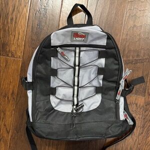 Coors Light Men's Gray Black Red Backpack